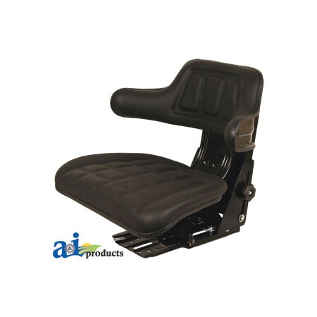 A & I Products Wrap Around Back w/ Arms, BLK 20.5" x18" x13" A-W300BL